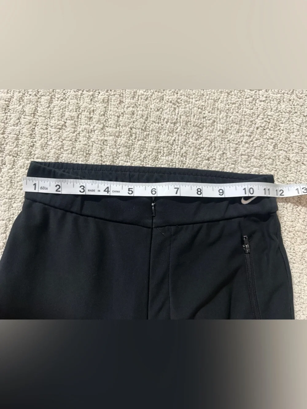 Nike Black Straight-Leg Performance Pants with Zip Pocket